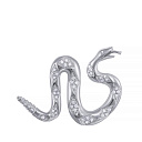 Брошь из белого золота с бриллиантами