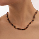 Колье из серебра с позолотой, эмалью