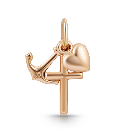 Подвеска из красного золота