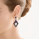 Серьги из золота с сапфирами