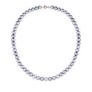 Бусы из красного золота с жемчугом