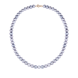 Бусы из красного золота с жемчугом