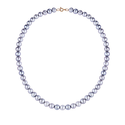 Бусы из красного золота с жемчугом