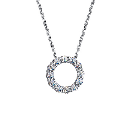 Колье из белого золота с бриллиантами