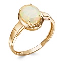 Кольцо из красного золота с опалом