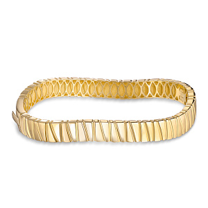 Браслет декоративный из желтого золота