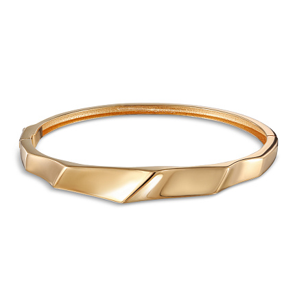 Браслет жесткий из красного золота