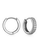 Серьги из серебра с фианитом