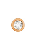 Подвеска из красного золота с фианитом