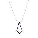 Колье из серебра с фианитом