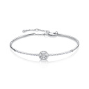 Браслет из белого золота с бриллиантами