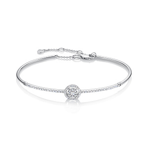 Браслет из белого золота с бриллиантами