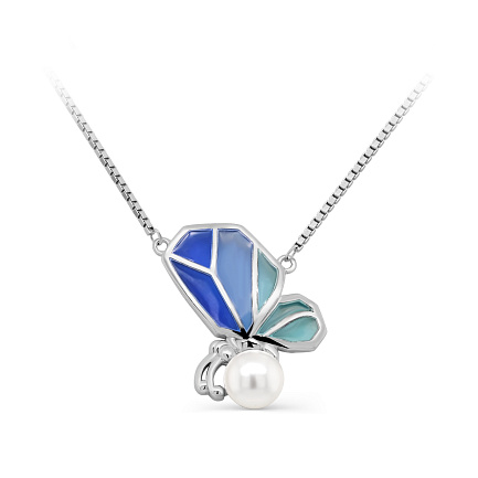 Колье из серебра