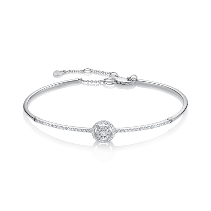 Браслет из белого золота с бриллиантами