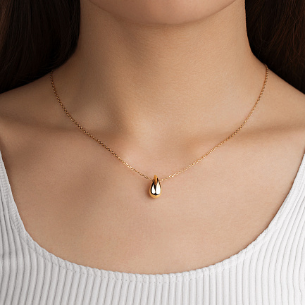 Колье из желтого золота