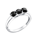 Кольцо из белого золота с бриллиантами