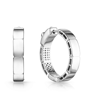 Серьги Конго из серебра