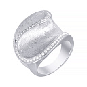 Кольцо из серебра с фианитом