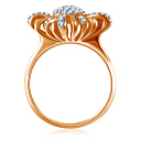 Кольцо из красного золота с бриллиантами