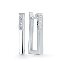 Серьги из белого золота с бриллиантами