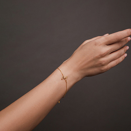 Браслет декоративный из серебра