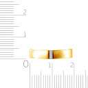 Кольцо обручальное из желтого золота с бриллиантами