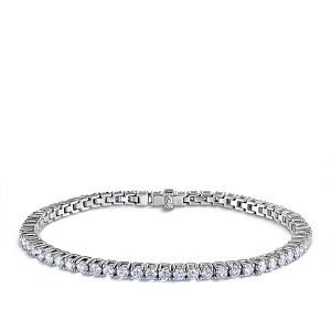 Браслет декоративный из белого золота с бриллиантом