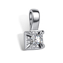 Подвеска из белого золота с бриллиантами