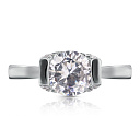 Кольцо из серебра с фианитом