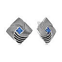 Серьги с английским замком из серебра