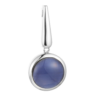 Подвеска из серебра с стеклом