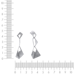 Пусеты из серебра