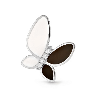 Подвеска из серебра с фианитами