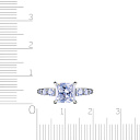 Кольцо из серебра с фианитом