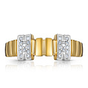 Кольцо из желтого золота с фианитом