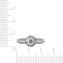 Кольцо из белого золота с бриллиантами