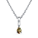 Колье из серебра с бриллиантом