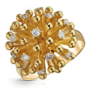 Кольцо из желтого золота с бриллиантами