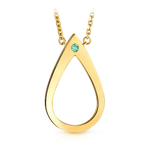 Колье из желтого золота