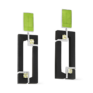 Серьги с английским замком из серебра