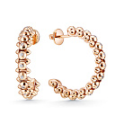 Серьги из красного золота с бриллиантами