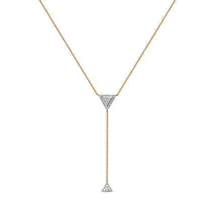 Колье из красного золота с бриллиантами