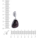 Подвеска из серебра с стеклом