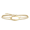 Браслет декоративный из желтого золота с бриллиантом