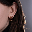 Серьги с английским замком из серебра с позолотой