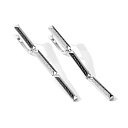 Серьги с английским замком из белого золота с бриллиантами