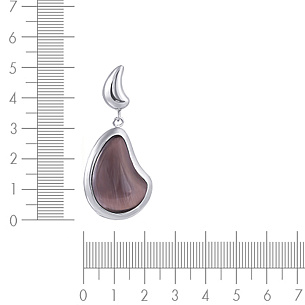 Подвеска из серебра с стеклом