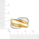 Кольцо из серебра с позолотой