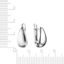 Серьги с английским замком из серебра