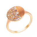 Кольцо из красного золота с бриллиантами